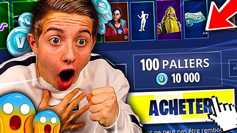 J ACHETE TOUT LE PASSE DE COMBAT SAISON 9 SUR FORTNITE BATTLE ROYALE