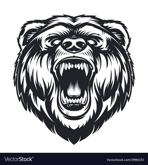 Roaring bear Royalty Free Vector Image - VectorStock , #spon, #Royalty ...