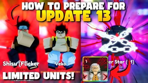 How To Prepare For Update 13 Anime Adventures Roblox Youtube