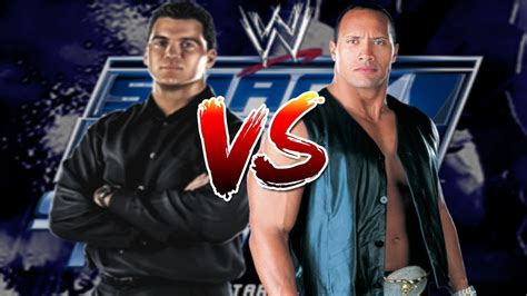 Wwe Shut Your Mouth Shane Mcmahon Caw Vs The Rock Youtube