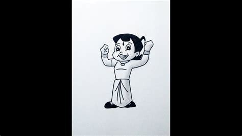 How To Draw Chhota Bheem In Few Easy Steps YouTube