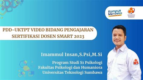 PDD UKTPT BIDANG PENGAJARAN SERDOS SMART 2023 IMAMMUL INSAN