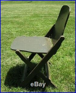 Ww Wwii U S Army Folding Wood Chair Stamped U S American Seating