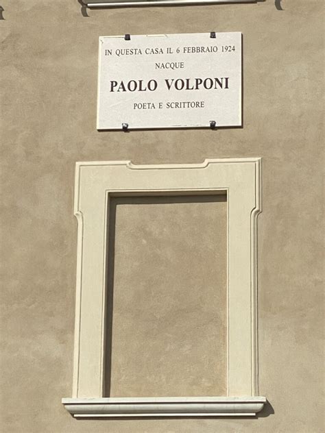 Paolo Volponi E Le Celebrazioni Della Nascita Apertura