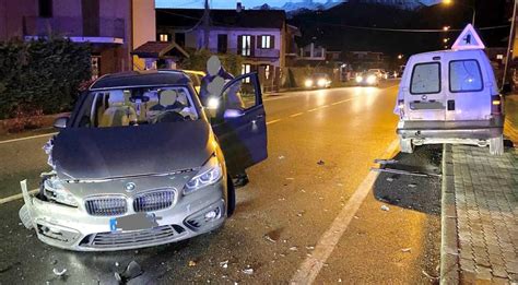 VALSUSA INCIDENTE SULLA STATALE AUTO CONTRO IL FURGONE ValsusaOggi