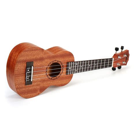 21 Inch Brown Rosewood Soprano Beginner Ukulele 4 Strings Acoustic Ukulele 15 Frets Guitar