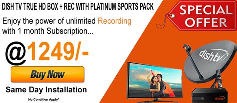 Dishtv Hd Box 1 Month Free Pack And Same Installation Only On