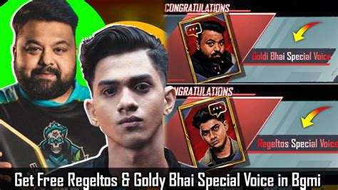 New Trick Free Regeltos Goldy Bhai Special Voice In Bgmi Bgmi