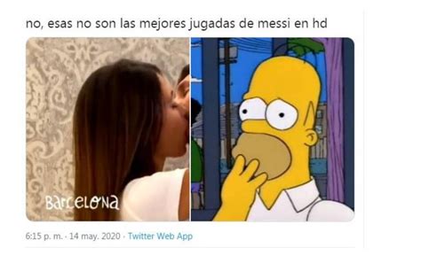 Lionel Messi Hoy Mejores Memes De Su Beso Con Antonella En Video De Canción De Residente 2020