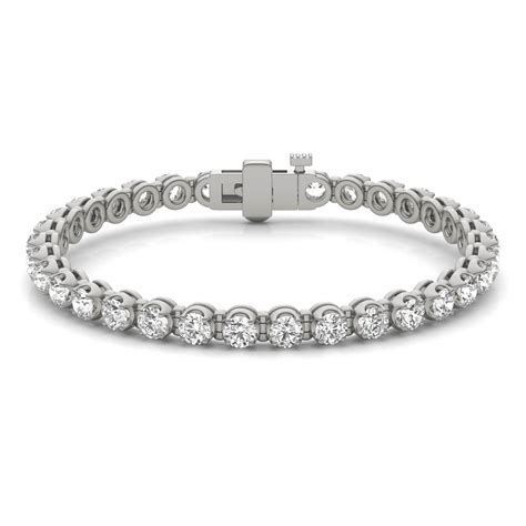 8 1 2 Ctw Round Caydia® Lab Grown Diamond Four Prong Tennis Bracelet