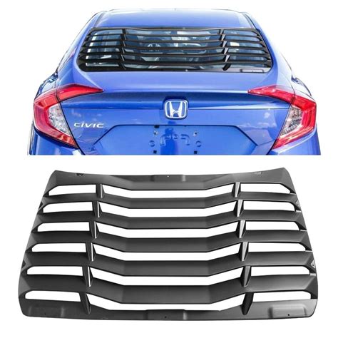 Honda Civic Sedan Ikon Style Rear Window Louver Sun Shade