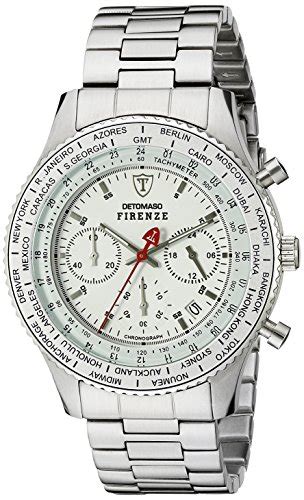 DETOMASO Herren Armbanduhr Firenze Chronograph Edelstahl Chronograph