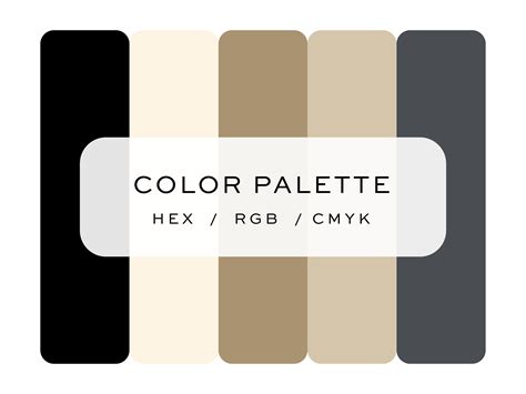 Elegant Color Palette For Website Brand Palette Color Palette Hex