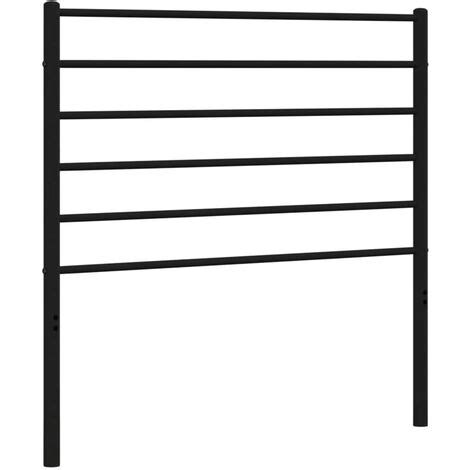 Metal Headboard Black 107 Cm VidaXL