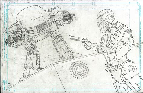 Robocop Vs Ed 209 Commission Final Pencils Jason Lenox