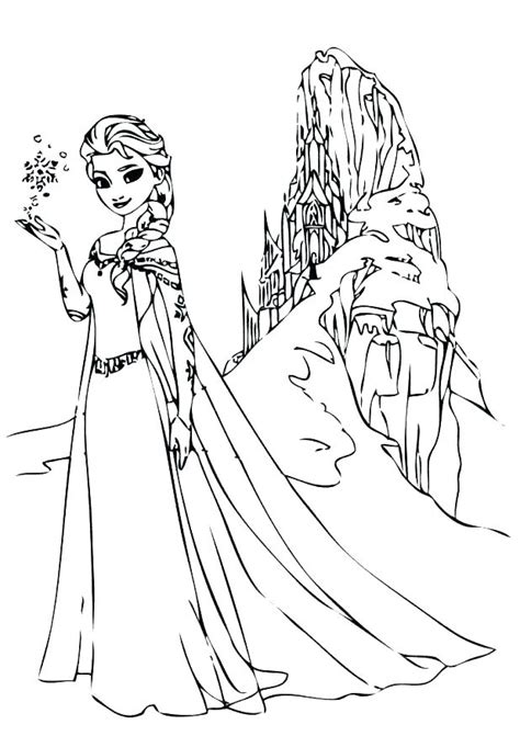 Frozen Fever Elsa Coloring Pages At Getdrawings Free Download