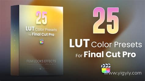 LUT预设 25个电影大片单色黑白LUTs视频调色预设 25 LUTs pack 易光易影