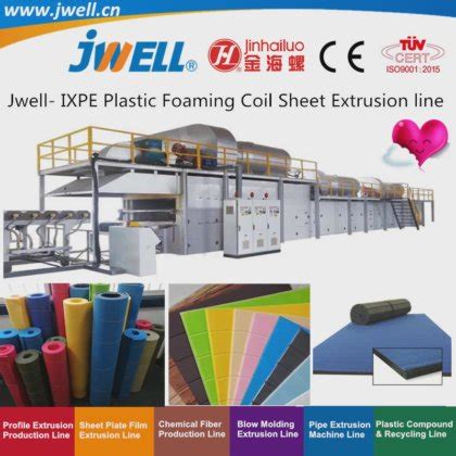 Jwell Ixpe Plastic Foaming Coil Sheet Recycling Making Extruder