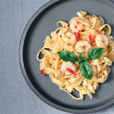 Pasta Met Scampi En Rode Peper Jumbo