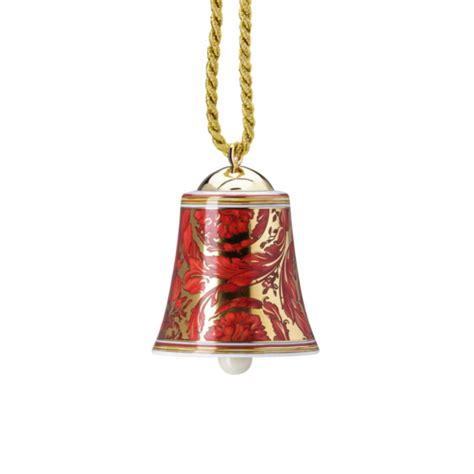 Rosenthal Versace Medusa Garland Red Porzellanglocke 7 Cm