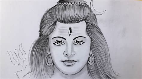 Easy Mahadev Drawing With Pencil For Beginners Lord Bholenath Pencil