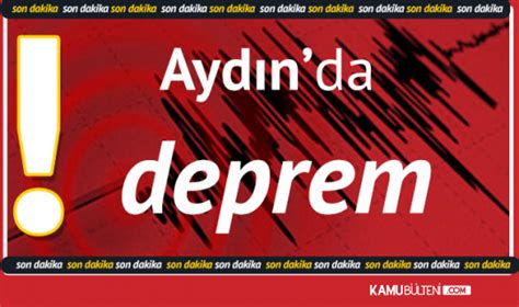 Ayd N Da Korkutan Deprem Afad Tan A Klama Geldi