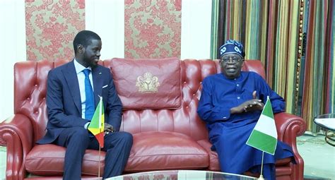 Tinubu Receives Senegalese President Bassirou Faye In Aso Rock P M News