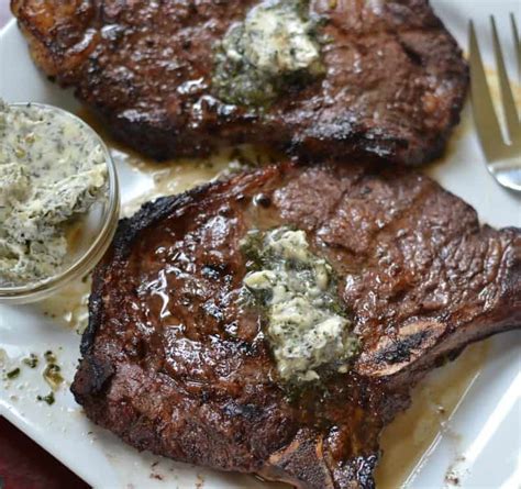 Marinated Herb Butter T Bone Steaks Small Town Woman