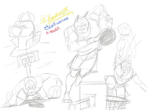 Blue B Ball Sketches By Leemonz On Deviantart