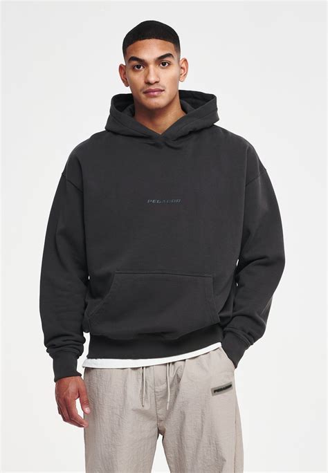 Pegador Colne Logo Oversized Hoodie Unisex Kapuzenpullover Washed