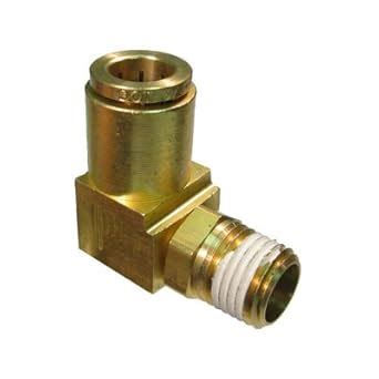 EATON BRASS PUSH CONNECT TUBE FITTING SWIVEL 90 DEGREE ELBOW 5 8