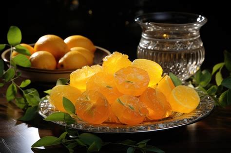 Premium AI Image Superior View Fresh Mature Sweet Fruits Inside The Plate On The Table Fresh