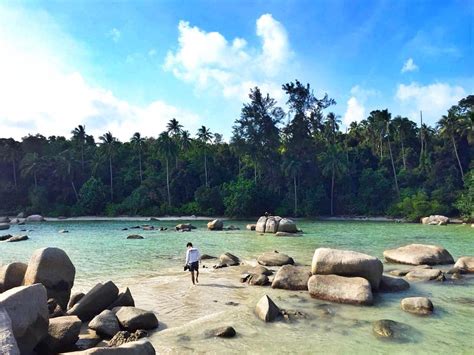 Jelajah Wisata Bangka Location Pantai Tanjung Kemirai Tukak Sadai