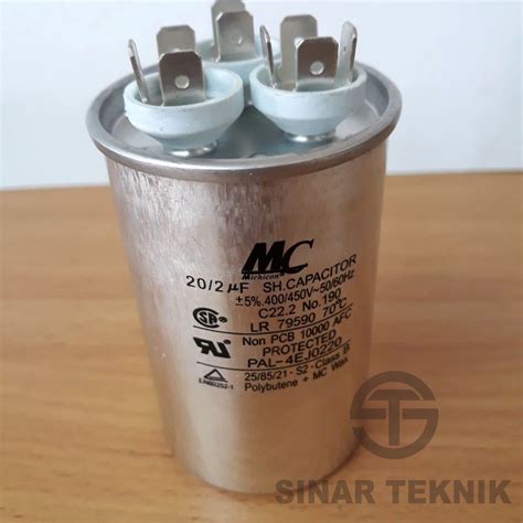 Jual Kapasitor AC Capacitor 20 2 Uf MC Original Shopee Indonesia