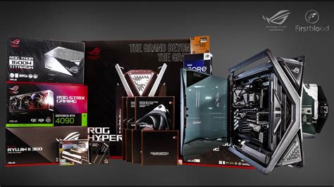 ASUS ROG Hyperion GR701 Gaming PC Build Noctua Black Fans ROG