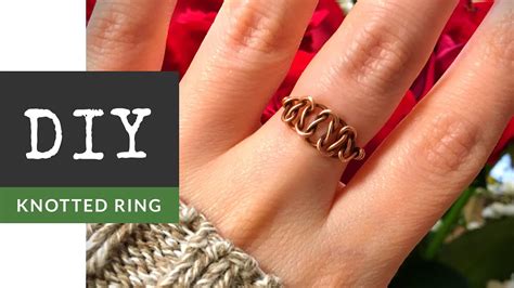 How To Make A Knotted Wire Wrapped Ring Youtube