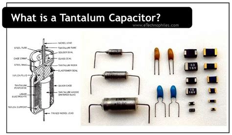 Tantalum Capacitors Are A Type Of Polarized Electrolytic Capacitor It Uses A Tantalum Metal As