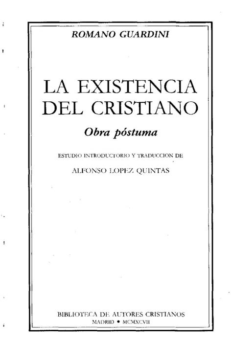 PDF Guardini Romano La Existencia Del Cristianismo DOKUMEN TIPS