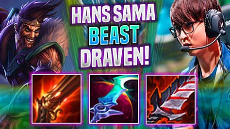 Hans Sama Is A Beast With Draven Hans Sama Plays Draven Adc Vs Varus