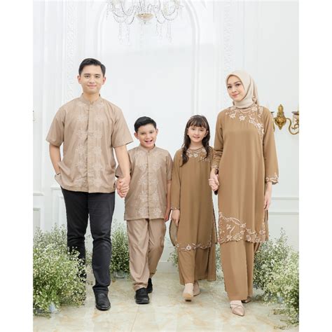 Jual Gaia Dress Gamis Sarimbit Keluarga D 366 F Nesty Collection