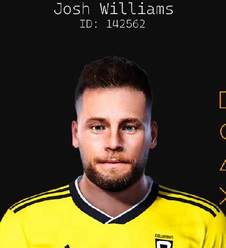 PES FILES RU On Twitter PES 2021 Josh Williams Face For FL 23 By