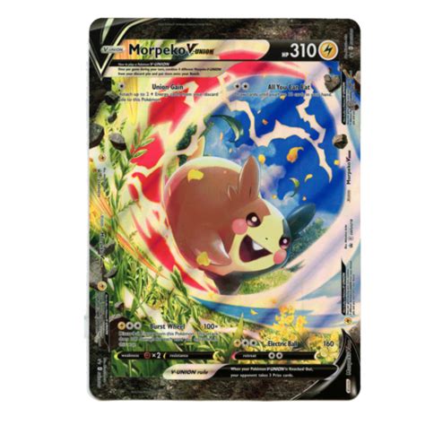 Pokemon Morpeko V Union Jumbo Oversized Black Star Promo Swsh