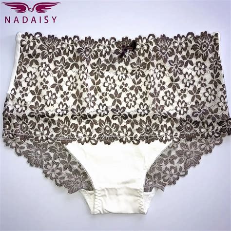 Nadaisy Plus Size Underwear Women Panties Cotton Patchwork Lingerie