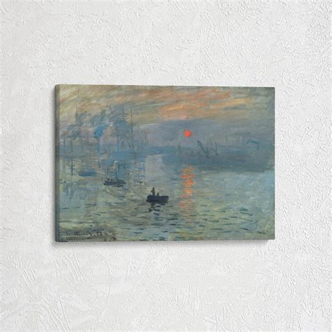 Claude Monet Impression Soleil Levant Claude Monet Canvas Artwork