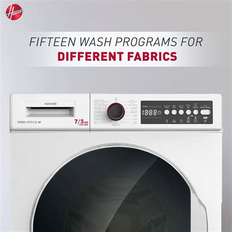 Hoover 7 5kg Washer Dryer Front Load Fully Automatic Combo Washing Machine With Dryer 1200 Rpm