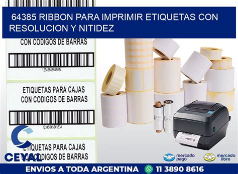 Ribbon Para Imprimir Etiquetas Con Resolucion Y Nitidez Zebra Zt