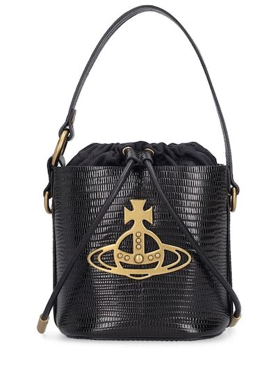 Daisy Drawstring Leather Bucket Bag Vivienne Westwood Women