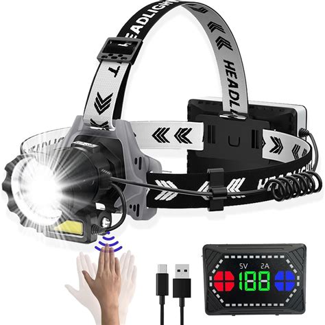 Ozxpvfi Rechargeable Led Headlamp Lumens Super Bright Headlamp