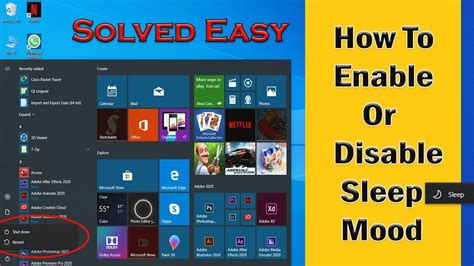 How To Enable And Disable Sleep Mode In Windows Easily Youtube