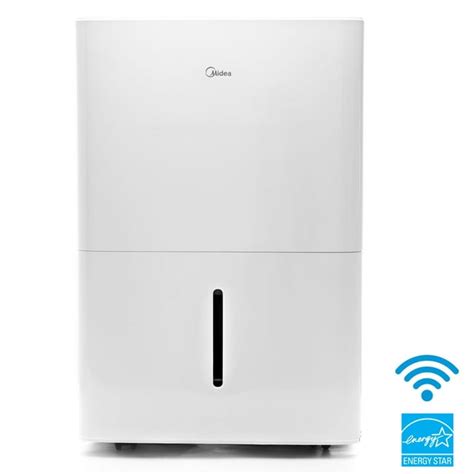 Midea 50 Pint Energystar Smart Dehumidifier For Wet Rooms With Pump White Mad50ps1ws E